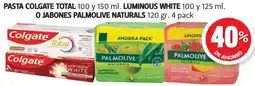 Farmacias Guadalajara Colgate Total Luminous White Palmolive Naturals oferta