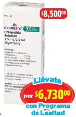 Farmacias Guadalajara mounjaro tirzepatida oferta