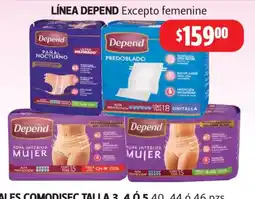 Farmacias Guadalajara Depend Excepto femenine oferta