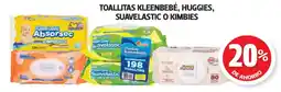 Farmacias Guadalajara Kleenbebe Absorsec, Suavelastic, Huggies, Kimbies oferta