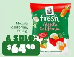 Soriana Mercado Valley Foods Fresh Mezcla California oferta