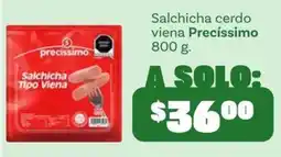 Soriana Mercado precissimo Salchicha cero Tipo Viena oferta