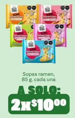 Soriana Mercado Valley Foods sopas ramen oferta