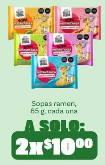Valley Foods sopas ramen