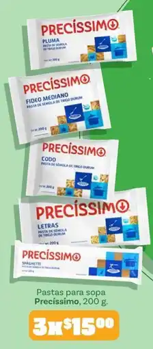 Soriana Mercado Precíssimo pastas para sopa oferta
