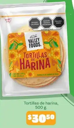 Soriana Mercado Valley Foods tortillas de harina oferta