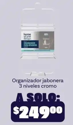 Soriana Mercado home style design organizador jabonera 3 niveles cromo oferta