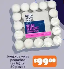 Soriana Mercado home style design velas tealight oferta