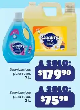 Soriana Mercado Quality day Suavizantes para ropa oferta