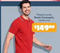 Soriana Mercado Basic Concepts Playera polo oferta