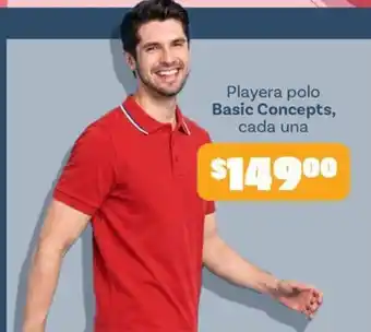 Soriana Mercado Basic Concepts Playera polo oferta