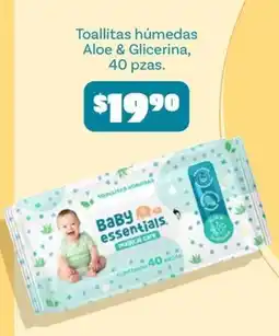 Soriana Mercado Baby essentials Toallitas húmedas Aloe & Glicerina oferta