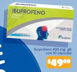 Soriana Mercado Nodrim ibuprofeno oferta