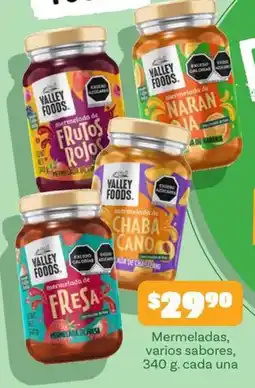 Soriana Mercado Valley Foods mermeladas varios sabores oferta