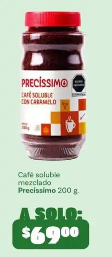Soriana Mercado Precíssimo café soluble con caramelo oferta