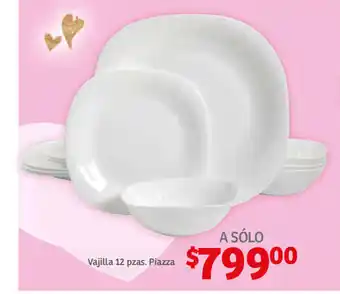 Soriana Híper Vajilla 12 pzas Piazza oferta