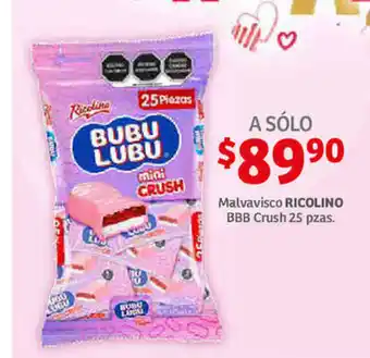 Soriana Híper Malvavisco RICOLINO BBB Crush 25 pzas oferta