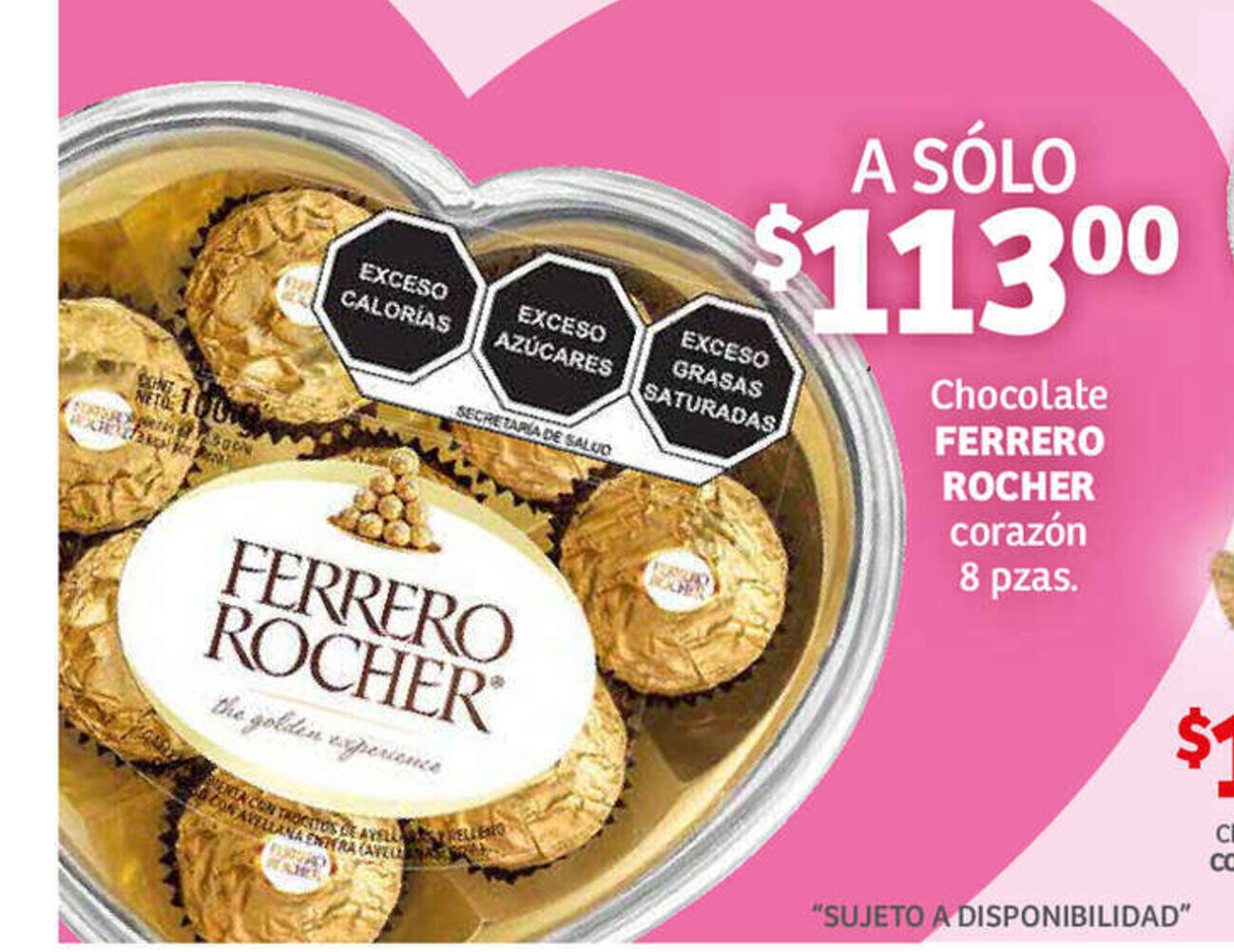 Descubrir 51+ imagen precio de chocolates ferrero rocher corazon