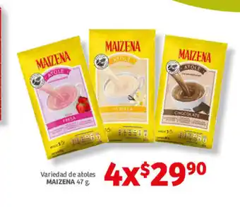 Soriana Híper Variedad de atoles MAIZENA 47g oferta