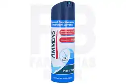 Farmacias Bazar DESODORANTE AMMENS PARA PIES SPRAY 107GR oferta