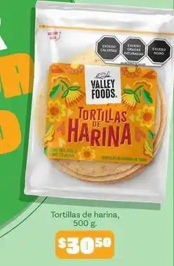 Soriana Híper Valley foods - tortillas de harina oferta
