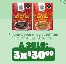 Soriana Híper Valley foods - frijoles bayos o negros refritos oferta