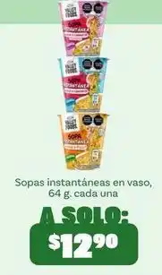 Soriana Híper Valley foods - sopas instantáneas en vaso oferta