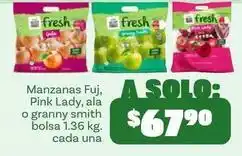 Soriana Híper Fresh - manzanas fuji, pink lady, o granny smith oferta
