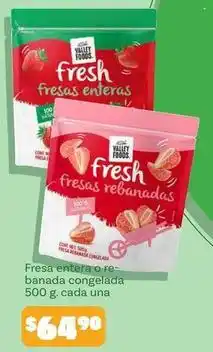 Soriana Híper Valley foods - fresa entera o rebanada congelada oferta
