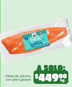Soriana Híper Fresh - filete de salmón con piel a granel oferta