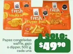 Soriana Híper Valley foods - papas congeladas waffle, gajo o dipper oferta