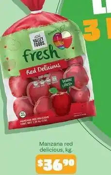 Soriana Híper Valley foods - manzana red delicious oferta