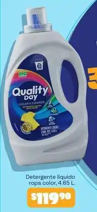 Soriana Híper Quality day - detergente liquido ropa color oferta