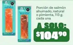 Soriana Híper Fresh - porción de salmón ahumado, natural o pimienta oferta