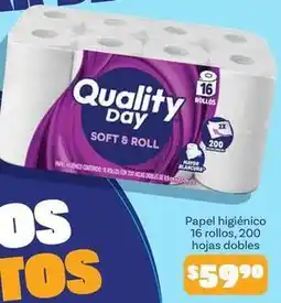 Soriana Híper Quality day - papel higiénico oferta