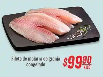 Filete de mojarra de granja congelado