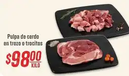 Soriana Híper Pulpa de cerdo en trozo o trocitos oferta