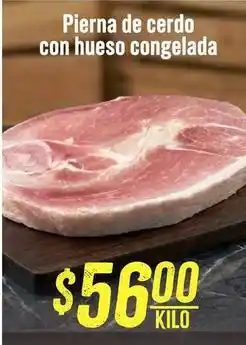 Soriana Híper Pierna de cerdo con hueso congelada oferta