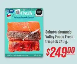 Soriana Híper Valley foods - salmón ahumado triopack oferta