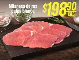 Soriana Híper Milanese de res pulpa blanca oferta