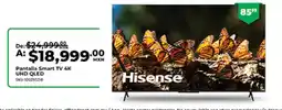 Office Depot Hisense Pantalla Smart TV 4K UHD QLED oferta