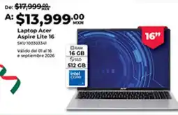 Office Depot Acer Aspire Lite 16 oferta