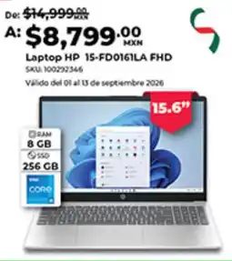 Office Depot Hp laptop 15-fd0161la fhd oferta