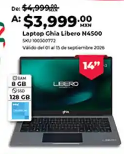 Office Depot Ghia Libero N4500 oferta