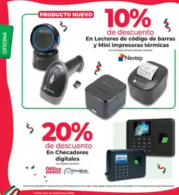 Office Depot Nextep Lectores de código de barras y Mini impresoras térmicas oferta
