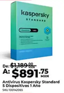 Office Depot kaspersky antivirus standard oferta
