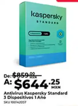 Office Depot kaspersky antivirus standard oferta