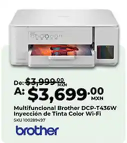 Office Depot brother multifuncional dcp-t436w oferta