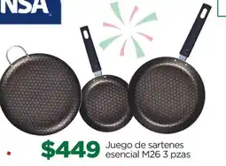 Chedraui NSA Juego de sartenes esencial M26 oferta