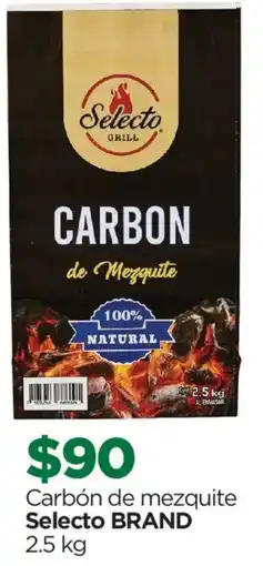 Chedraui Selecto brand carbón de mezquite oferta